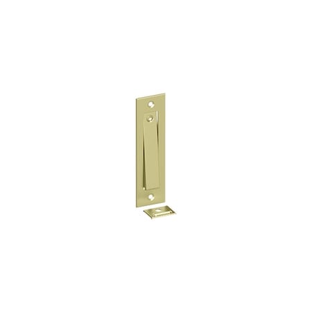 Deltana 4-5/8 x 1-1/4 Jamb Bolt Unlacquered Bright Brass Finish PDB50U3-UNL